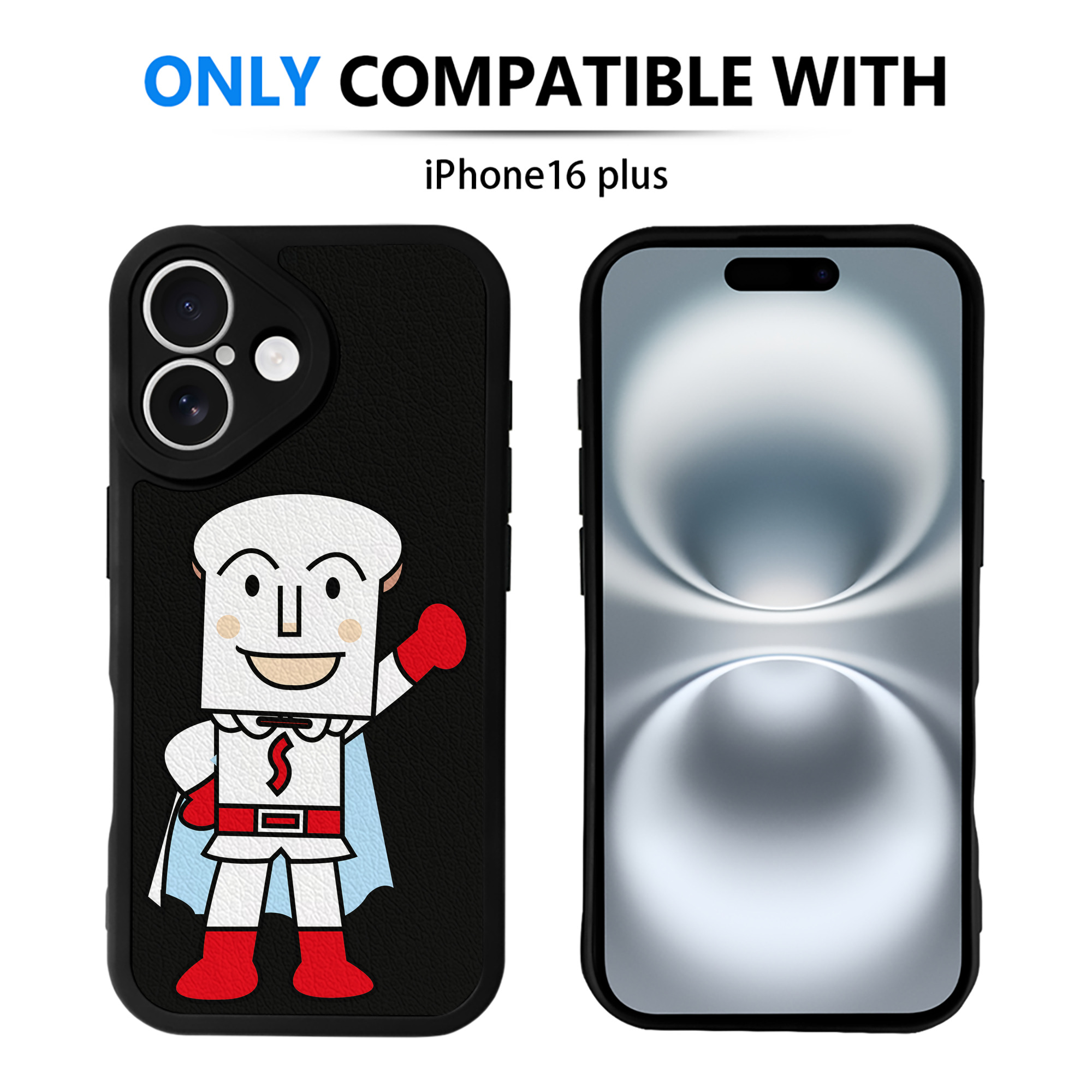 （画像用） アンパンマン Anpanman 【iPhone 16シリーズ対応】シリコンスマホケース（レザー調） 材質：シリコン